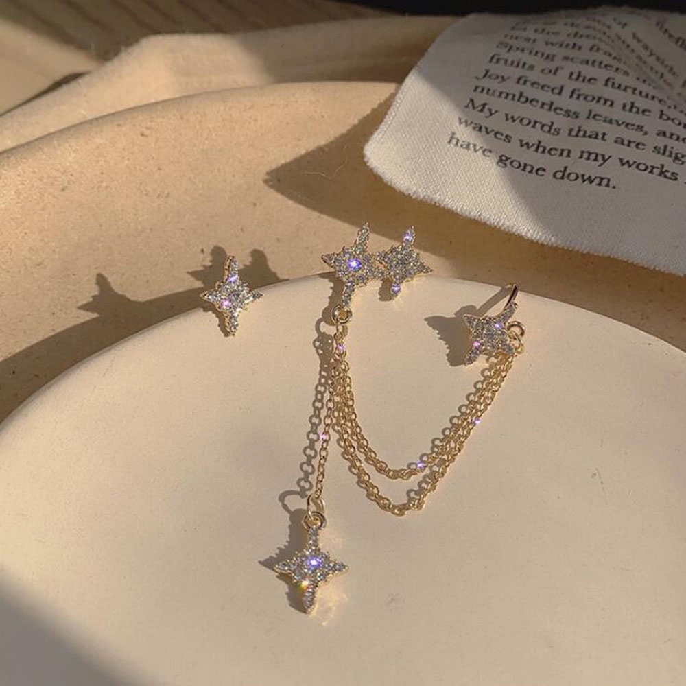 Bông Tai HợP Kim DạNg DàI ĐíNh Đá Thanh LịCh