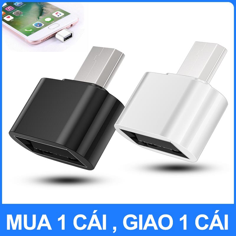 【Mua 1 tặng 1】Bộ điều hợp chuyển đổi USB 2.0 Android OTG Micro  đầu cắm sang lỗ cắm USB-A loại-A