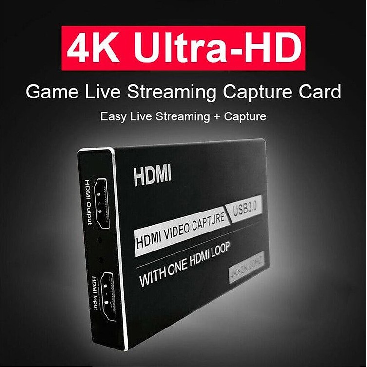 ROGTZ Bộ HDMI Video Capture USB 3.0 Hỗ Trợ 4K Game Video Record Live Streaming Recorder - Hàng Chính Hãng