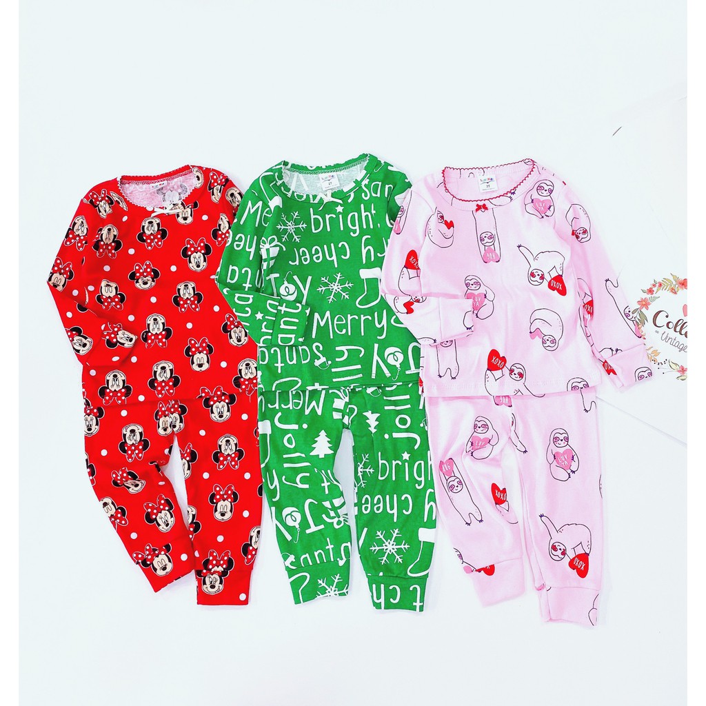 XẢ KHO SET 3 BỘ DÀI TAY BORIP MỀM THẤM MỒ HÔI CHO BÉ 2020