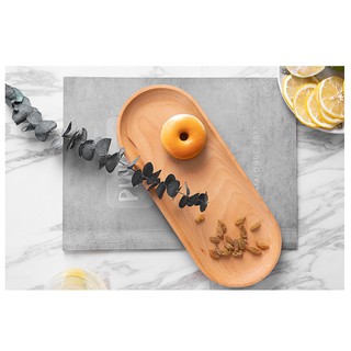 Khay gỗ oval, đĩa gỗ chụp ảnh, khay đựng đồ ăn ovan bằng gỗ sồi