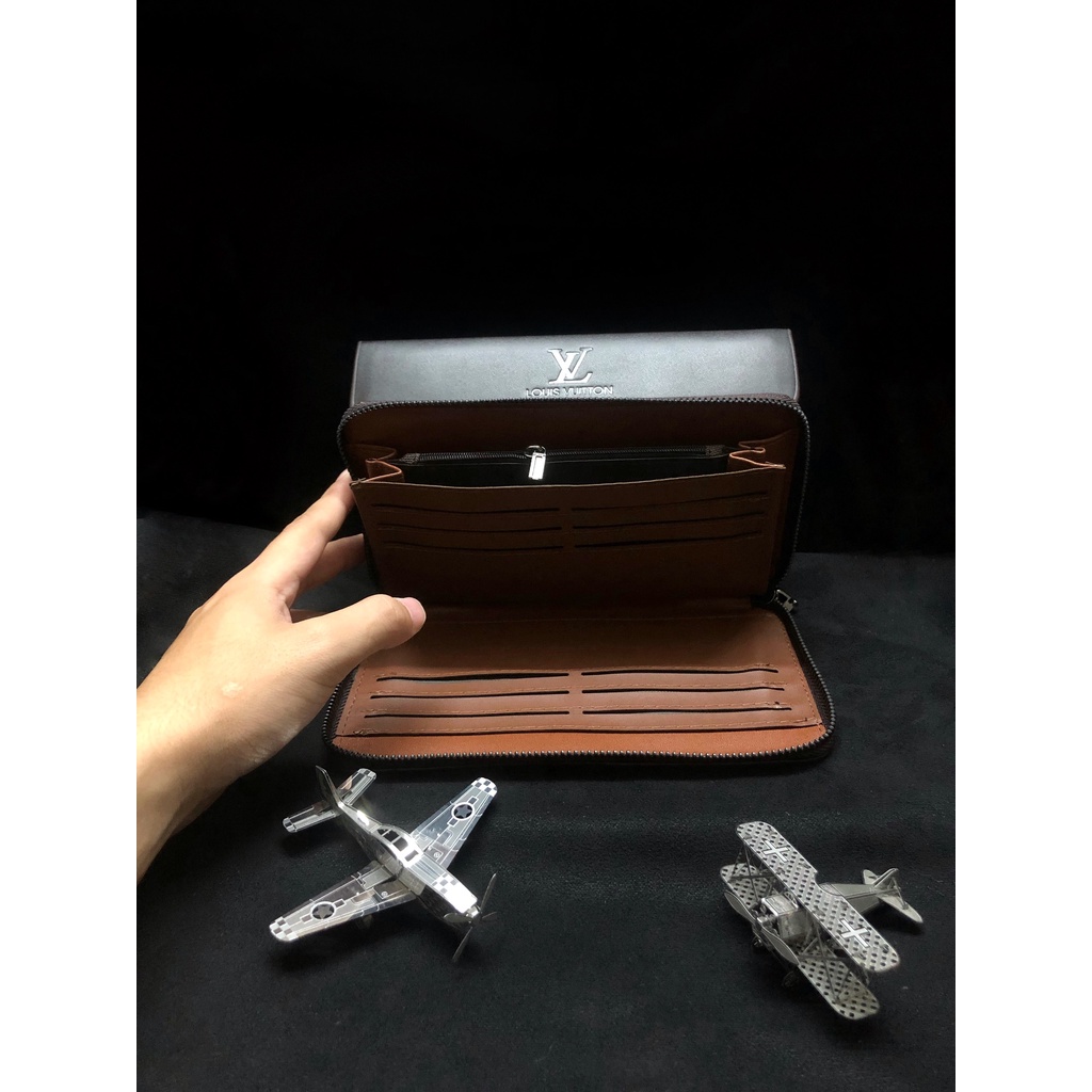 Ví dài LV nam, cặp nách, cầm tay sang trọng, lịch lãm, trưởng thành