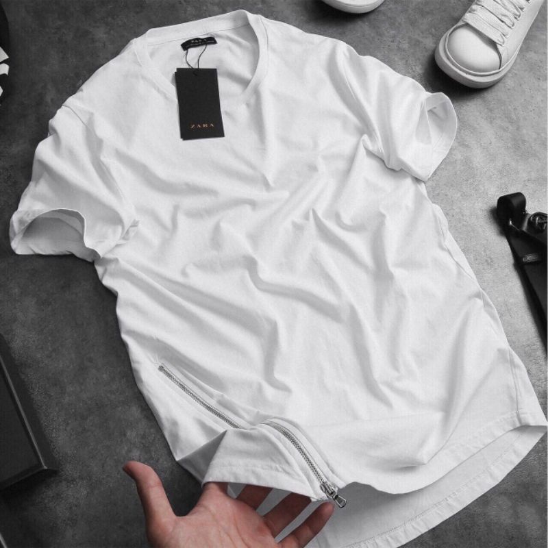 Áo phông nam giá rẻ/freeship từ 150k/áo phông zara nam khoá nhôm