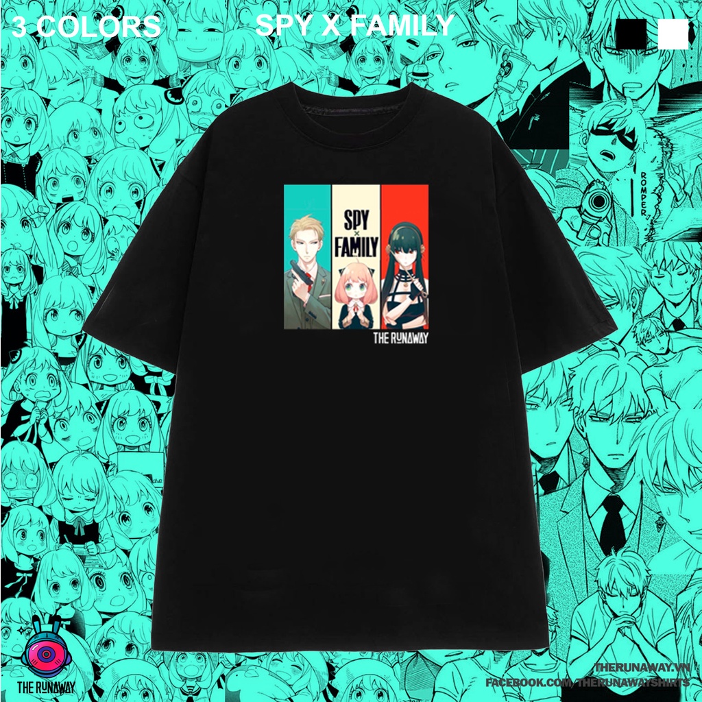 Áo Phông Spy x Family: Loid, Anya Forger, Yor Forger cotton 100% cho Nam / Nữ by The Runaway