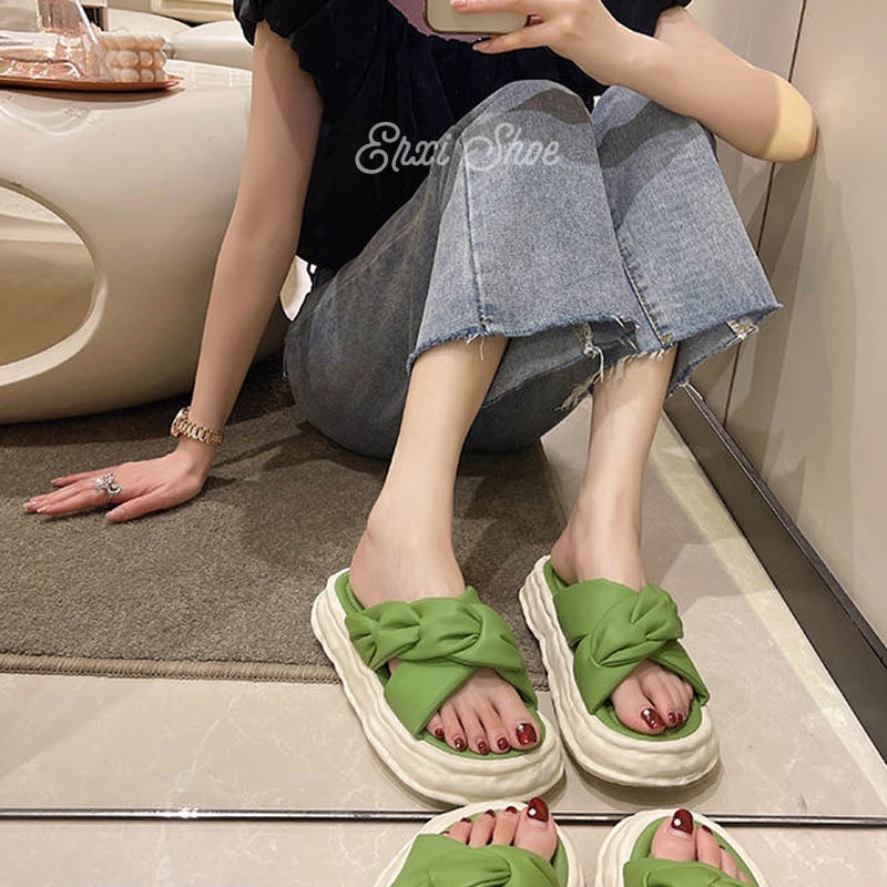 Oeggeo shop Dép Đế Xuồng Quai Chéo Thời Trang Thường Ngày Cho Nữ