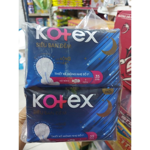 Lốc 8 gói KOTEX SIÊU BAN ĐÊM 35CM