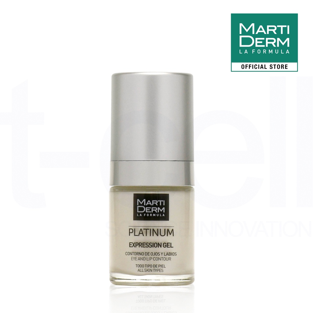 Gel Dưỡng Làm Đầy Rãnh, Giảm Nhăn Đuôi Mắt & Khóe Miệng - MartiDerm Platinum Expression Gel (15ml)