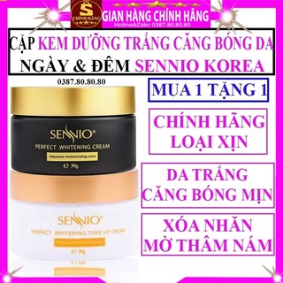 Kem dưỡng trắng căng bóng da mặt chính hãng Sennio hàn quốc dưỡng ẩm ban đêm ban ngày cho nam nữ bà bầu Body Blue Love