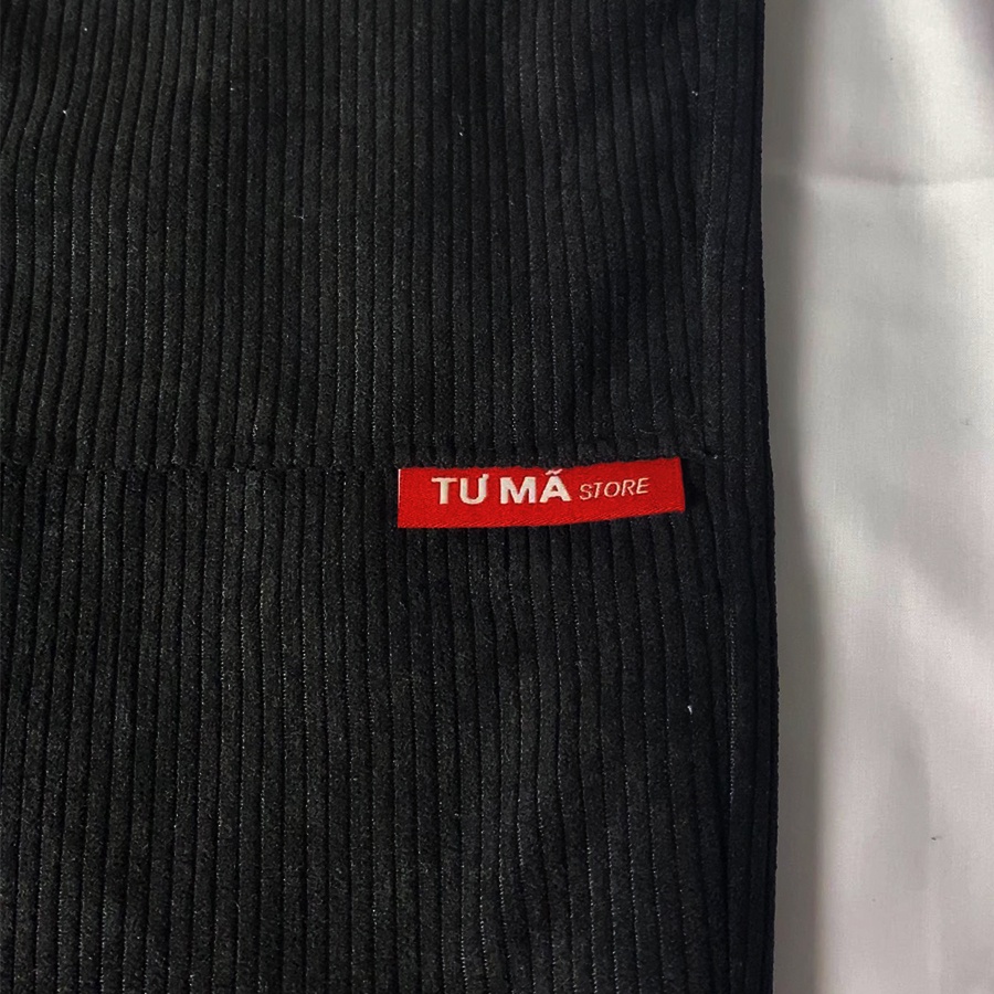 Quần jogger nam nữ Tư Mã Store chất nhung tăm form rộng phong cách Hàn Quốc vintage