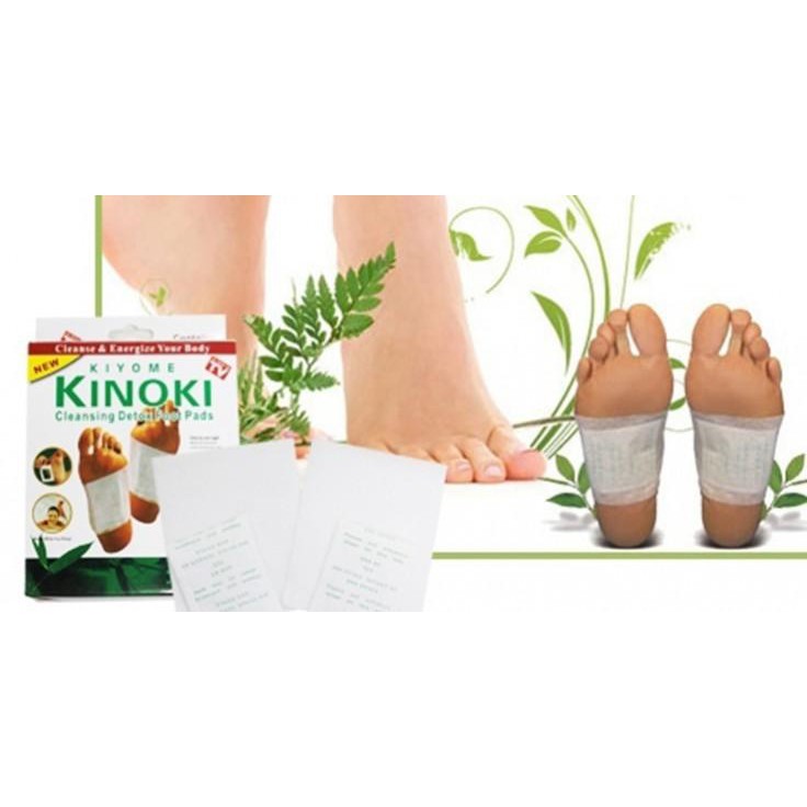 COMBO 50 Miếng dán chân giải độc massage chân Kinoki NHẬT BẢN (50 miếng/5 hộp)