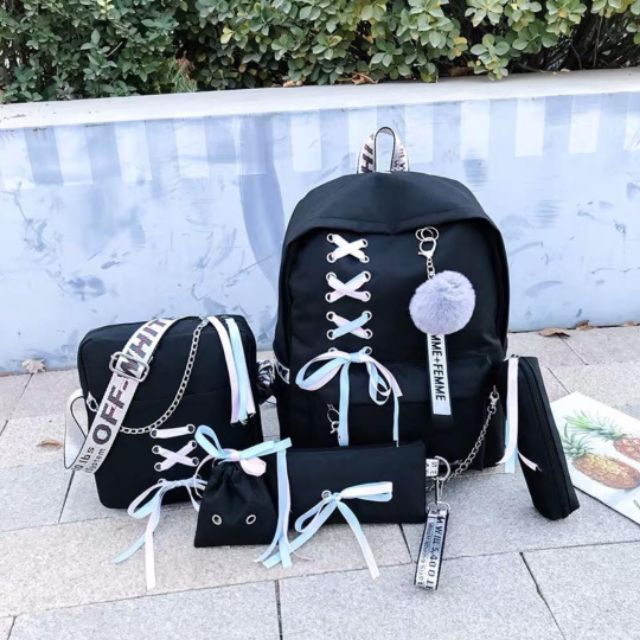 [ORDER] Set balo học sinh 5 món