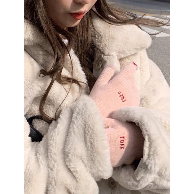 ÁO KHOÁC LÔNG❤️ ÁO KHOÁC NỮ❤️ÁO KHOÁC LÔNG THỎ 2 MẶT AK905