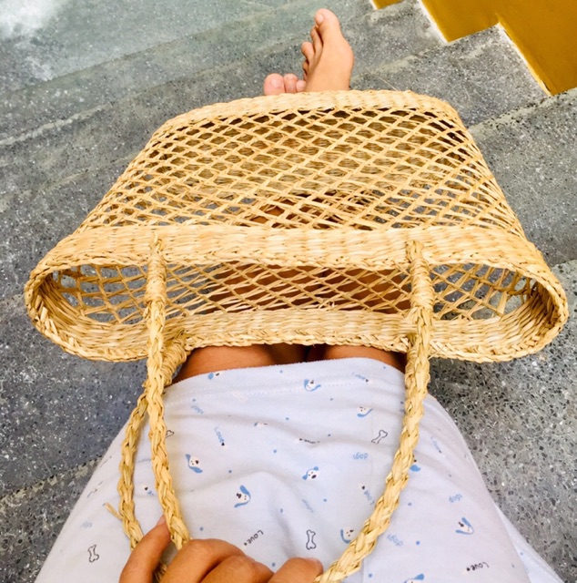 Làn cói giỏ cói siêu xinh cho trẻ em và người lớn