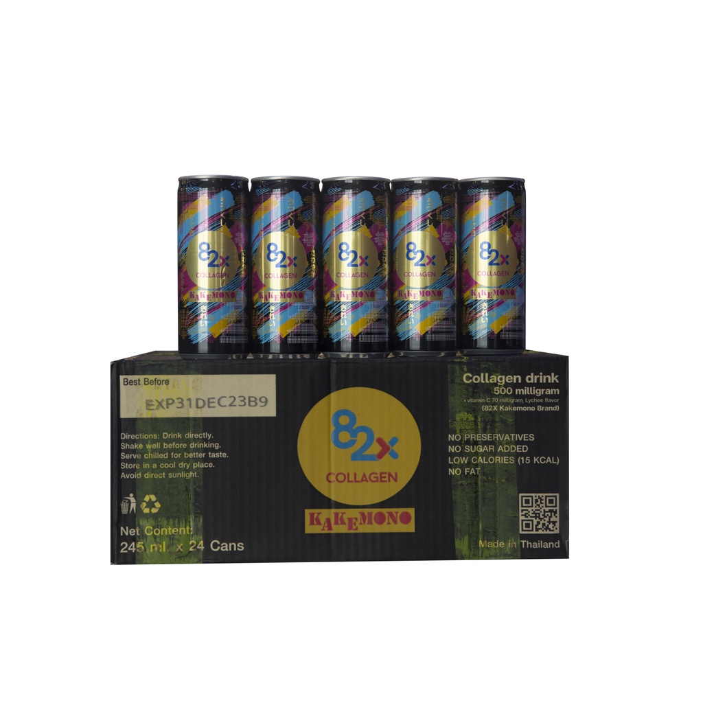 82X Nước uống giải khát đẹp da KAKEMONO 245ml/lon ( 1 lon ).