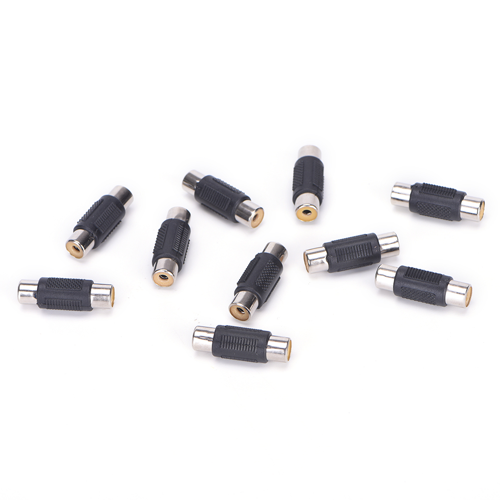 Set 10 Đầu Chuyển Đổi Âm Thanh Video Rca Female Sang Female | BigBuy360 - bigbuy360.vn