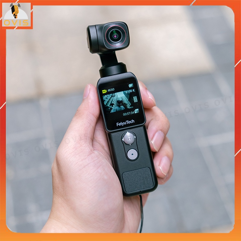 Feiyu Pocket 2 - Camera Action Nhỏ Gọn, Góc Quay Siêu Rộng 130°, Zoom 4x, Quay Video 4K, Theo Dõi Khuôn Mặt