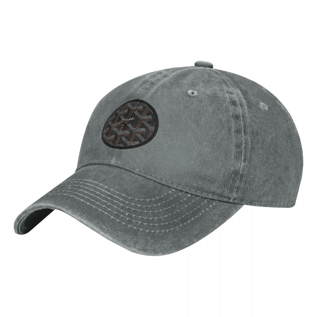 Goyard Logo (2) Mũ Cao Bồi Rửa Vành Cong Mũ Chống Nắng Đơn Giản Phù Hợp Với Mũ Bóng Chày Unisex Mũ B