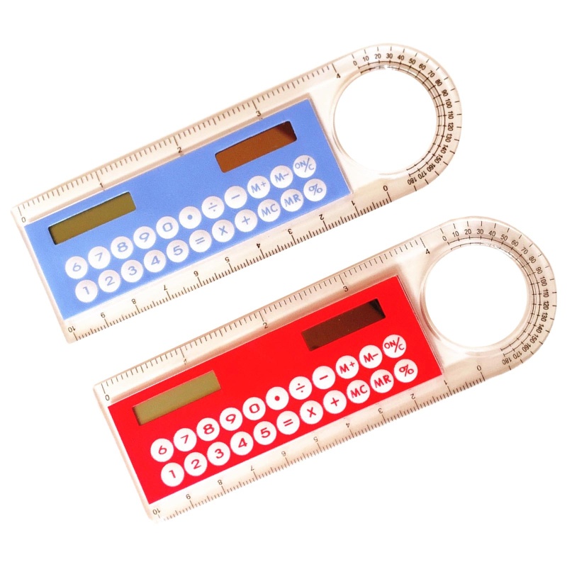 Thước Kẻ 3 Trong 1 Có Màn Hình LCD 10cm Sử Dụng Năng Lượng Mặt Trời Cho Bé