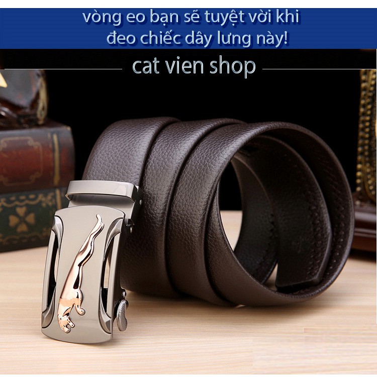 HÀNG HIỆU/Thắt Lưng Da Nam Khóa Tự Động Cao Cấp Dây Nịt Nam Da Bò 100% Chính Hãng  Mầu Vàng Bạc Nam Tính... | BigBuy360 - bigbuy360.vn
