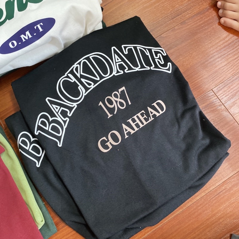 Áo thun tay lỡ nam nữ áo phông form rộng chất cotton in hình go