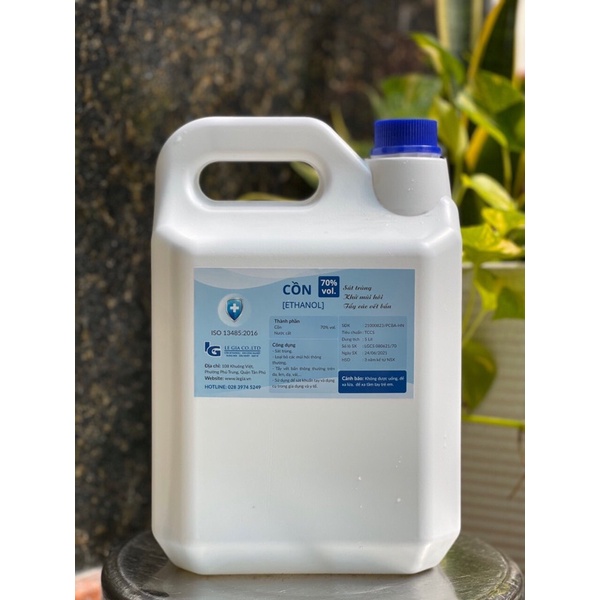 Cồn 70 độ can 5Lit