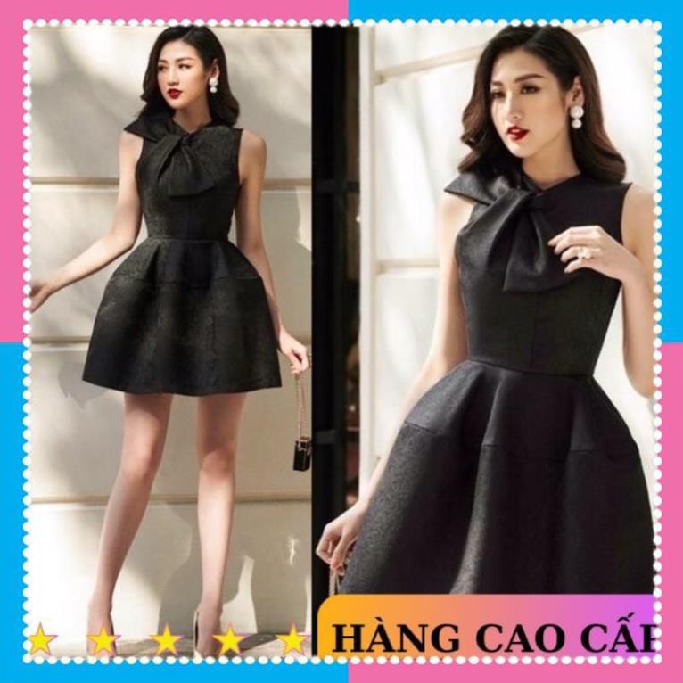 [SẢN PHẨM CHẤT LƯỢNG] Đầm dáng xoè đầm gấm sang trọng vai nơ dự tiệc đi chơi dạo phố công sở - MN128 | BigBuy360 - bigbuy360.vn