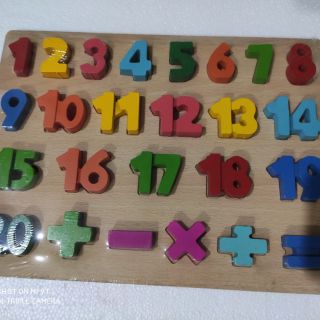 (Xả hàng giá sốc) Bảng số đếm từ 1-20 cho bé học đếm