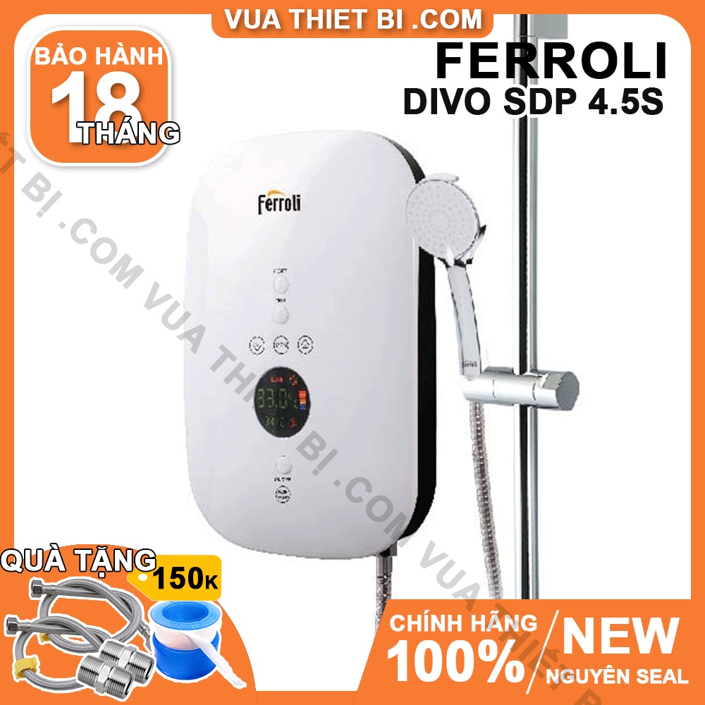 Ferroli DIVO SDP 4.5S 4500W – Có bơm – Máy nước nóng trực tiếp
