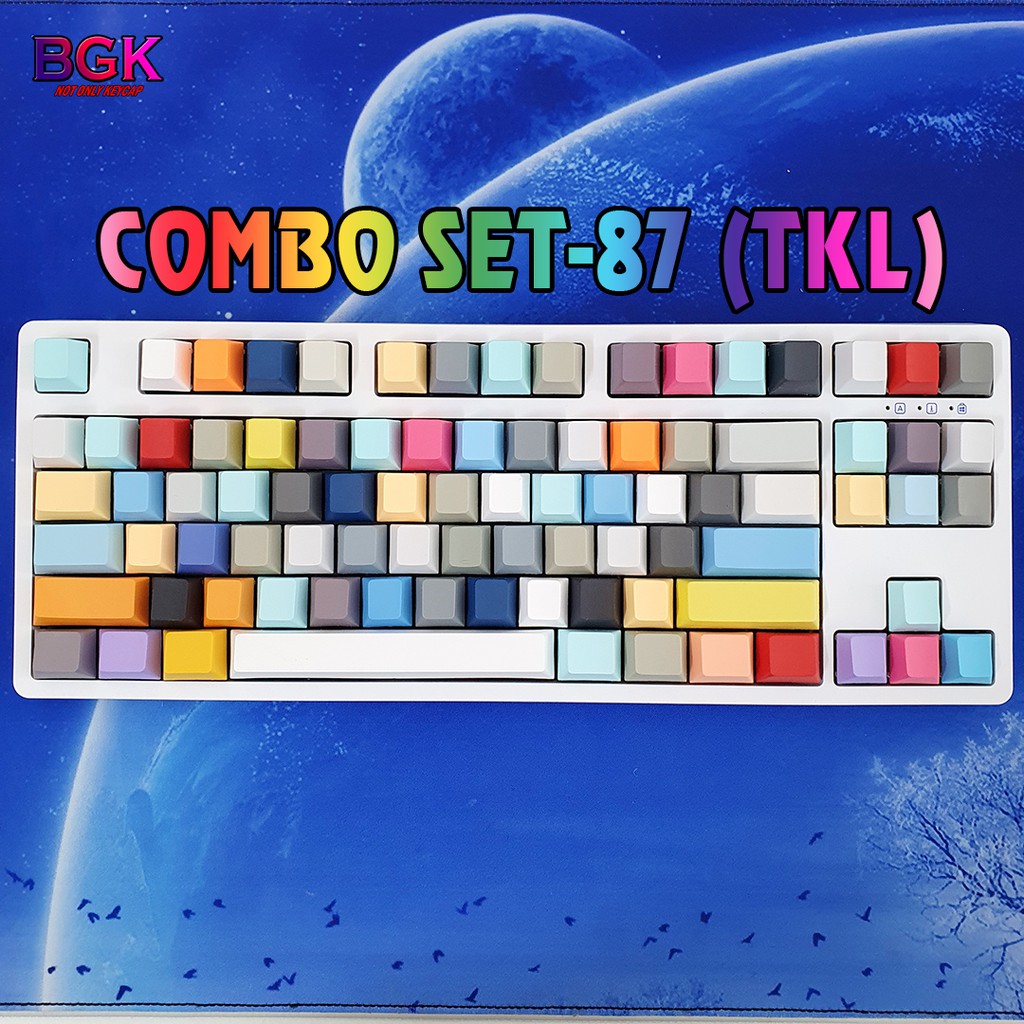 Bộ Combo Set keycap Cherry Blank PBT dày từ 60-68-87-98-104-108