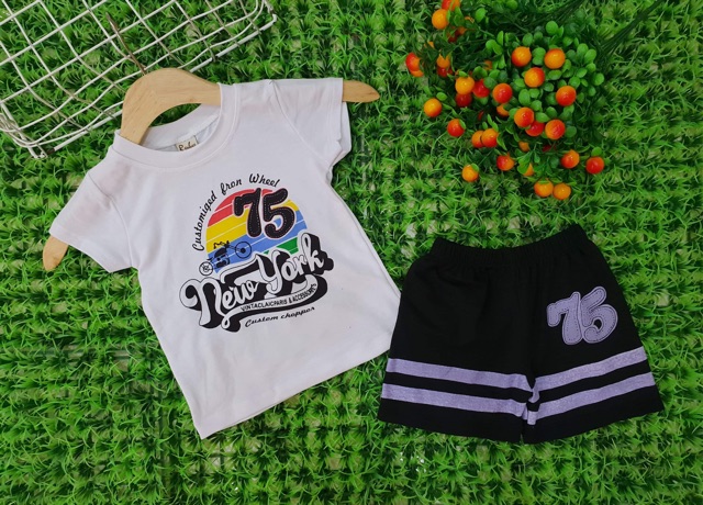 Bộ cotton sài gòn 4 chiều bé trai 9-22 kg CT20022
