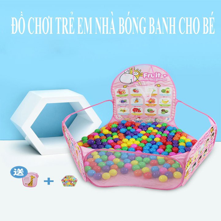 100 Bóng Nhựa Nhà Banh Đồ chơi trẻ em cho bé chơi nhà bóng lều bóng Chính Hãng Việt Nam