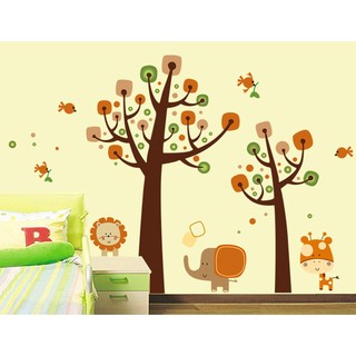 Tranh DECAL vườn thú của bé