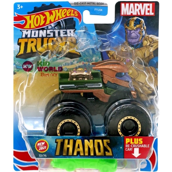 Xe mô hình Hot Wheels Monster Trucks Thanos GTH66.