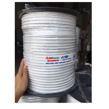 Cáp tín hiệu camera - Cáp đồng trục liền nguồn Sino RG59 + 2C hợp kim