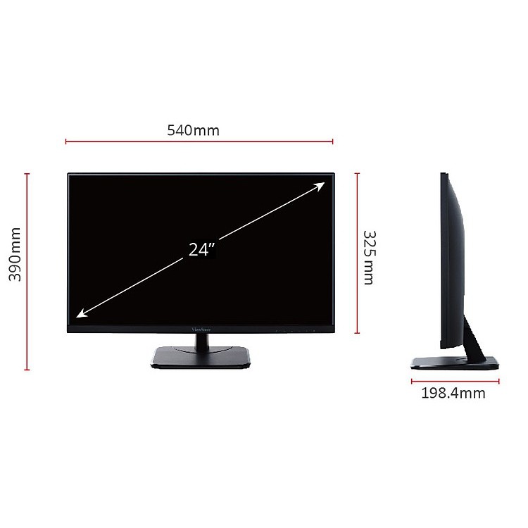 Màn hình ViewSonic 24" VA2456-H (1920 x 1080/IPS/60Hz/5 ms)- Hàng Chính Hãng - Bảo hành 24 tháng | BigBuy360 - bigbuy360.vn