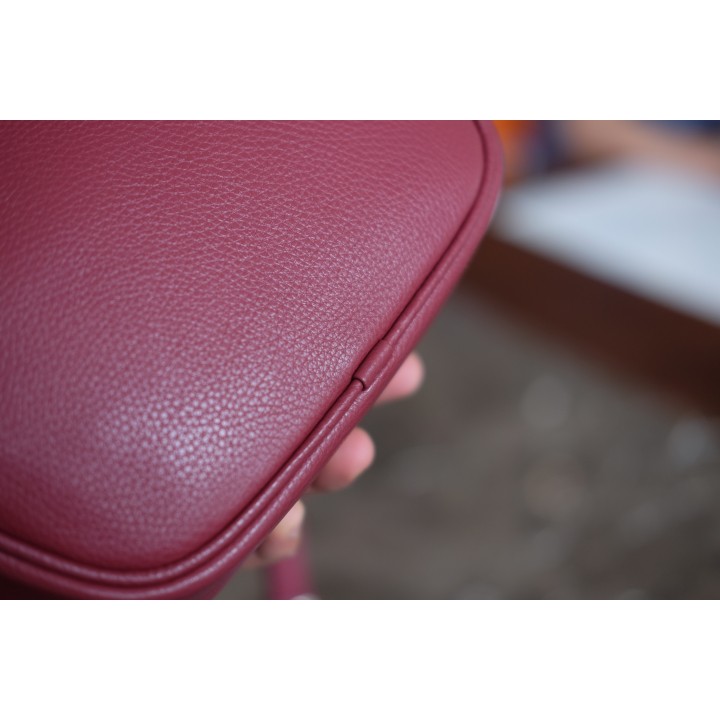 ELEGANT Crossbody Bag  - Túi đeo chéo da thật nguyên tấm lớp 1 -  IW08-93.MINK