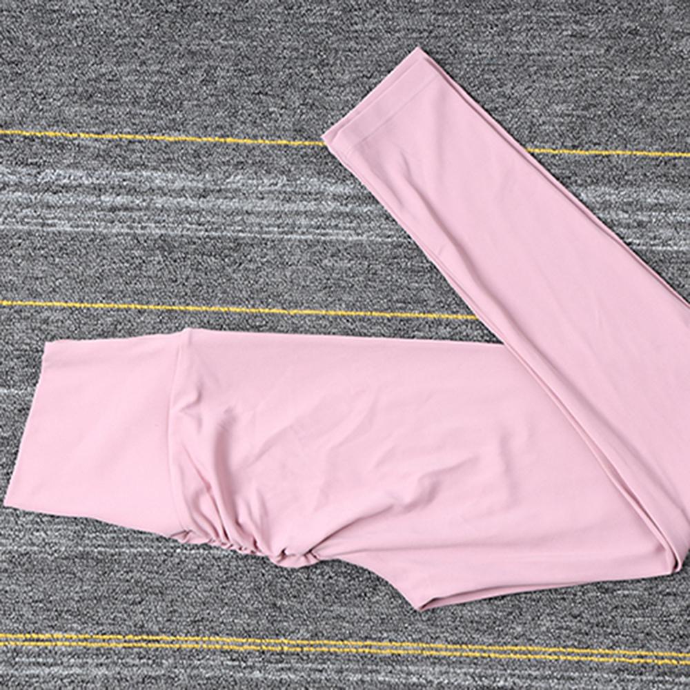 Quần Dài Tập Yoga Bằng Nylon Co Giãn Lưng Cao Thời Trang