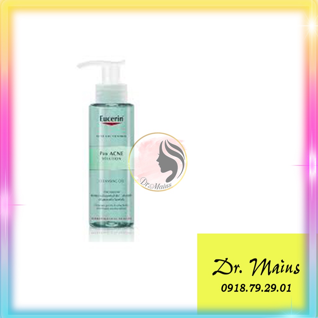 ✅[CHÍNH HÃNG] SRM Eucerin Cho Da Dầu Mụn- Eucerin Pro ACNE Solution Cleansing Gel 200ml- Dr. Maius