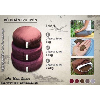 Bồ đoàn ngồi thiền trụ tròn trung