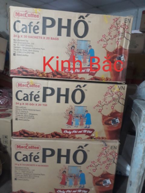 Cà phê Phố sữa đá bịch(30gói x24g)