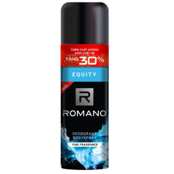 Xịt nước hoa toàn thân nam Romano 150ml Classic | Force | Vip | Attitude | Equity | Gentleman khử mùi, ngăn mồ hôi