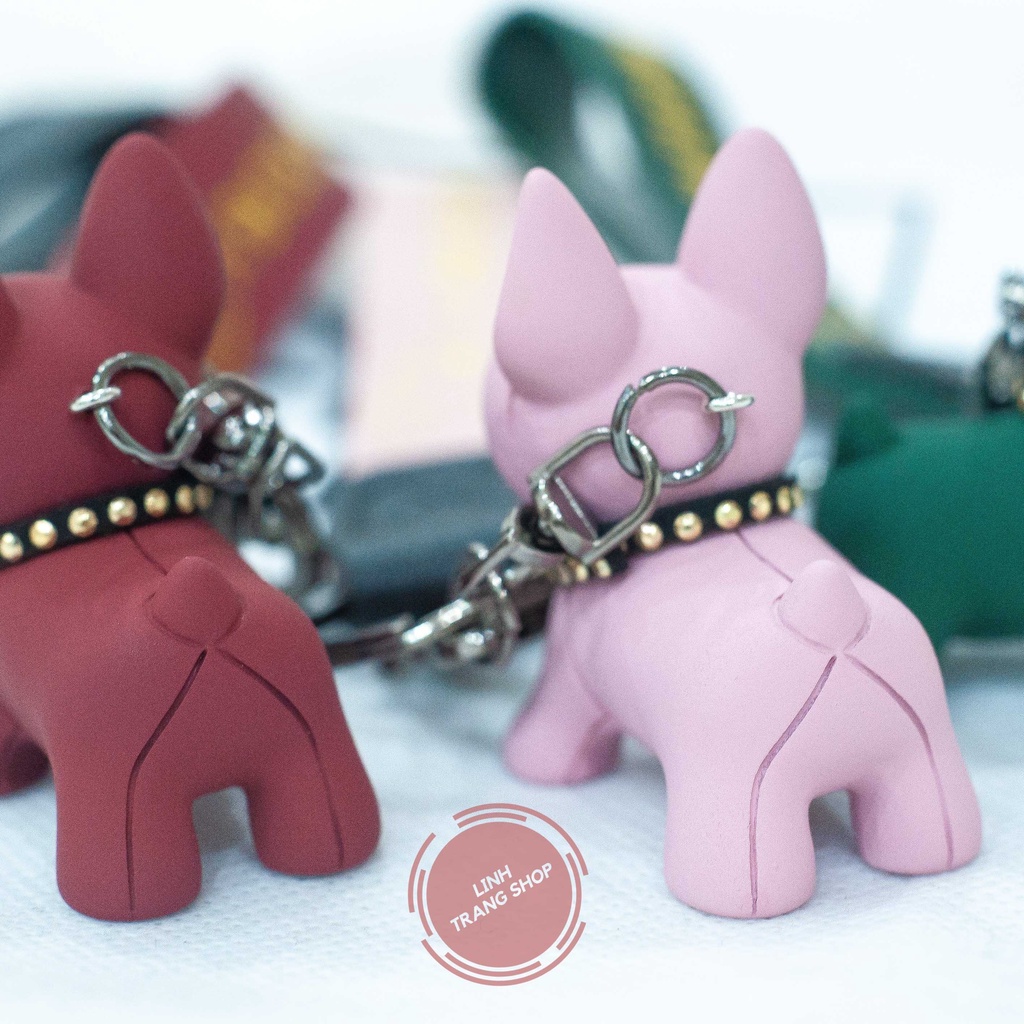 Móc Chìa Khoá Cute Bulldog, Móc Khoá keychain Hình Chó Bulldog Dễ Thương