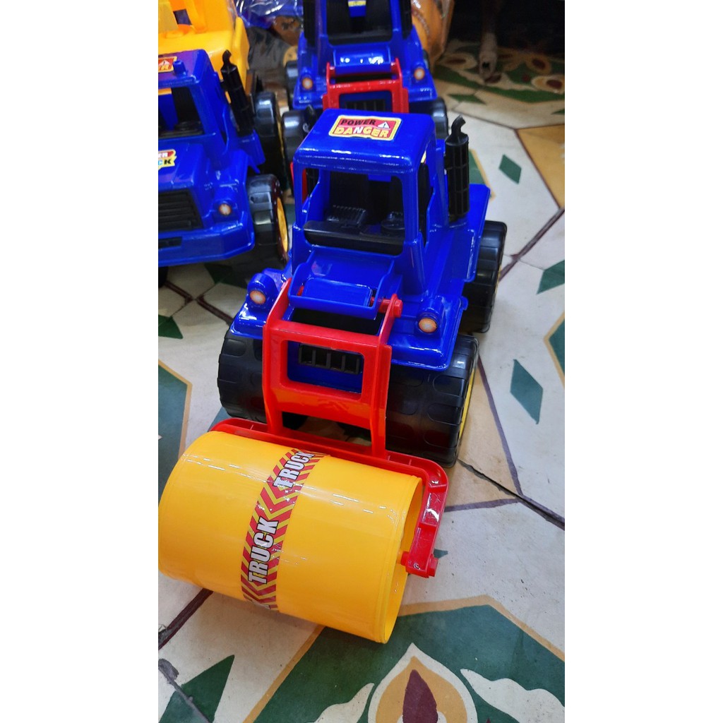 Ôtô Đồ Chơi Xe Công Trình Siêu Trọng Tải-Xe Lu - máy xúc  Cho Bé