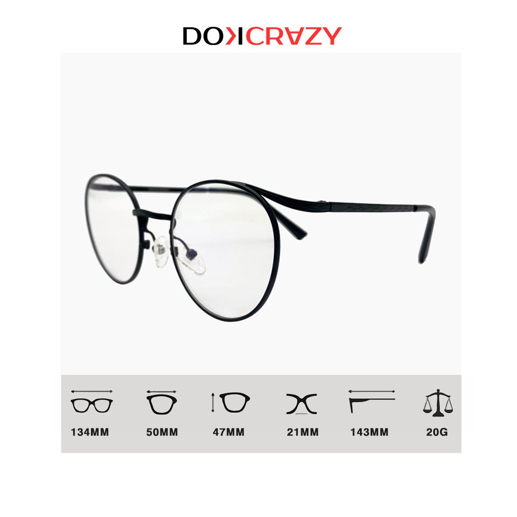 Gọng kính cận cá tính PANZY DOKCRAZY dáng tròn local brand thời trang nam nữ cao cấp phong cách retro Hàn Quốc | BigBuy360 - bigbuy360.vn