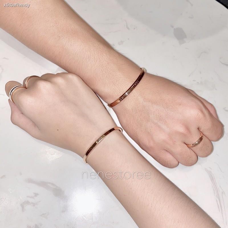 Vòng tay CUFF khắc tên cho cặp đôi không gỉ (có bán lẻ)