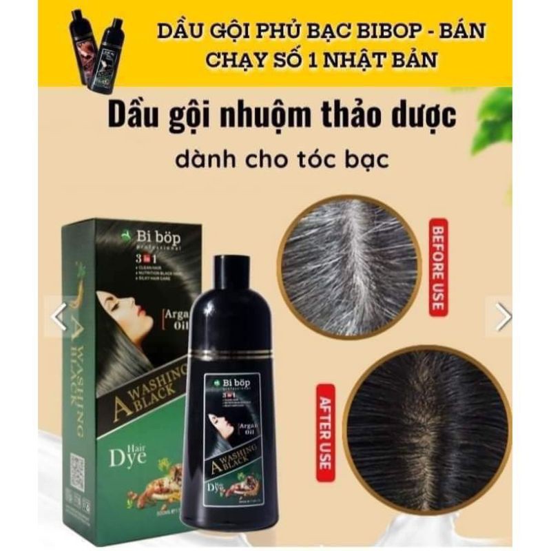 Dầu Gội Phủ Bạc Thảo Dược bipbop Collagen 500ml mẫu mới 2021 | BigBuy360 - bigbuy360.vn