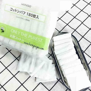 BÔNG TẨY TRANG MINISO 180 MIẾNG