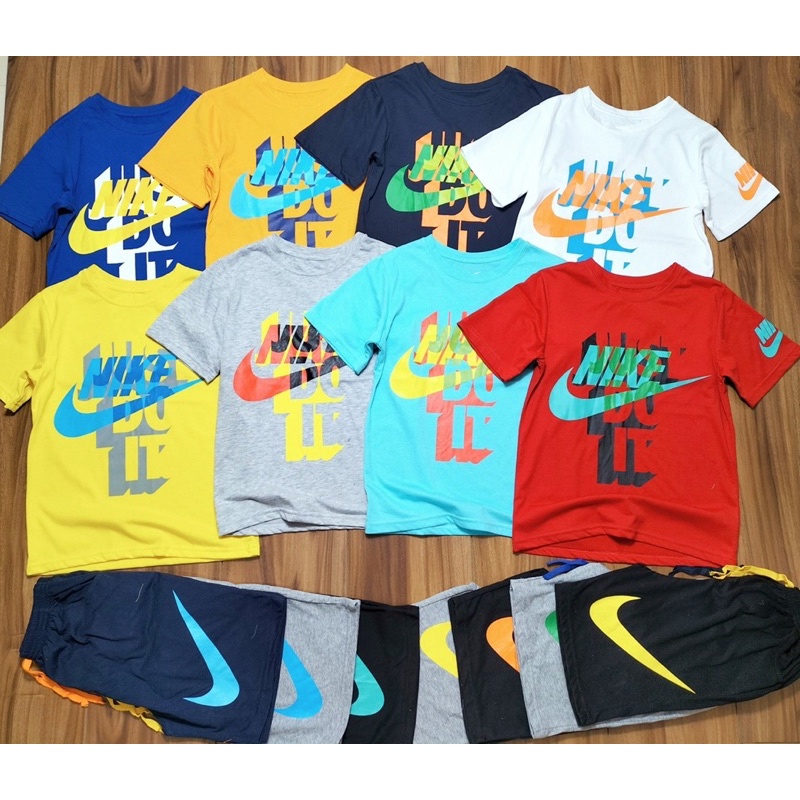 Bộ quần áo cộc Nike chất cotton cho bé trai