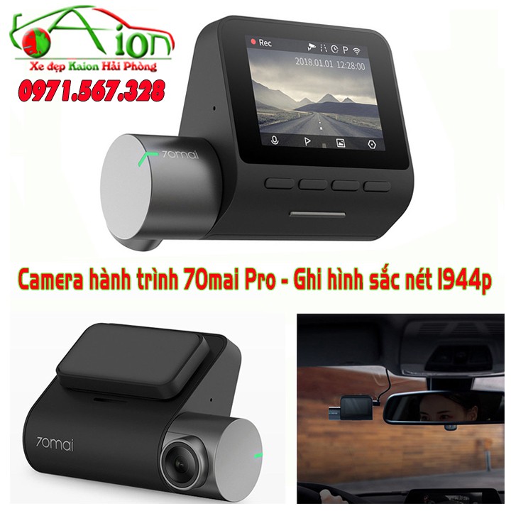 Camera Hành Trình Xiaomi 70mai ProSmart Car 1944P - Kết nối Wifi - Đã Up Tiếng Anh