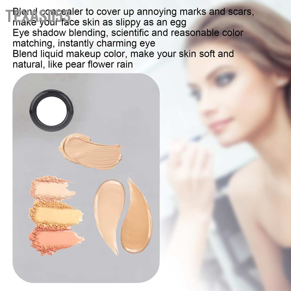 Hàng HOT Bảng pha màu mỹ phẩm + thìa trộn bằng thép không gỉ trang điểm/vẽ móng tay chuyên nghiệp Khay Pha Màu Trang Điểm Làm Đẹp【Texas053】